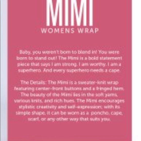 LuLaRoe Mimi Poncho Black and White NWT - Picture 2 of 3